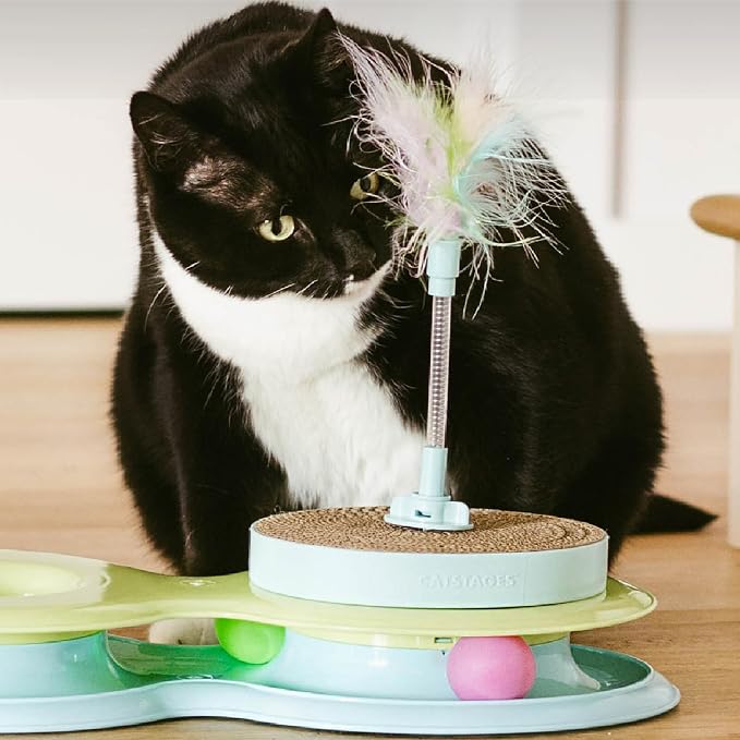 Catstages 2-in-1 Spring Cat Toy & Scratcher – Combines Play and Self Grooming - Image 7