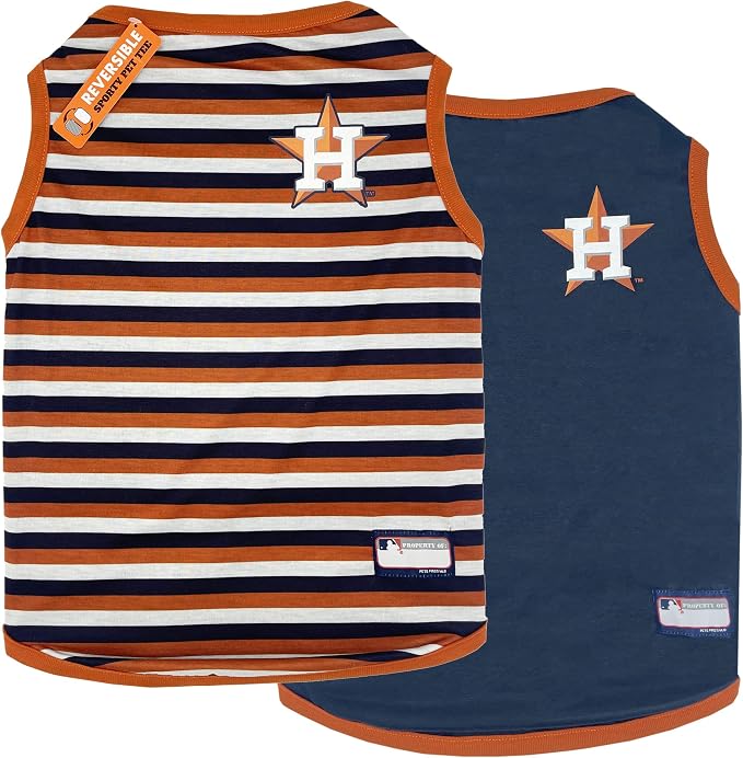 Pets First MLB Houston Astros Reversible T-Shirt, Large by PETSFIRST