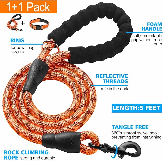 Reflective Dog Collar Padded - Image 2