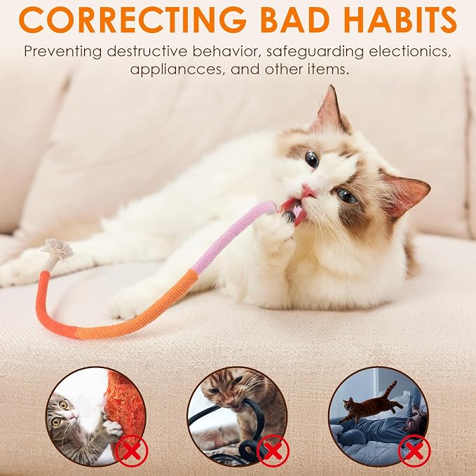 TINDTOP Cat Toys Chew Ropes, 3 Pack Interactive Cat Nip Kicker Toy - Image 5