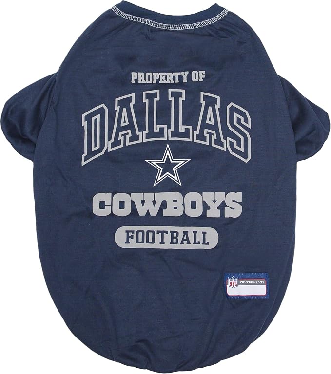 NFL Dallas Cowboys Dog T-Shirt for Pets, Size X-Large. Officially Licensed Pet by PETSFIRST