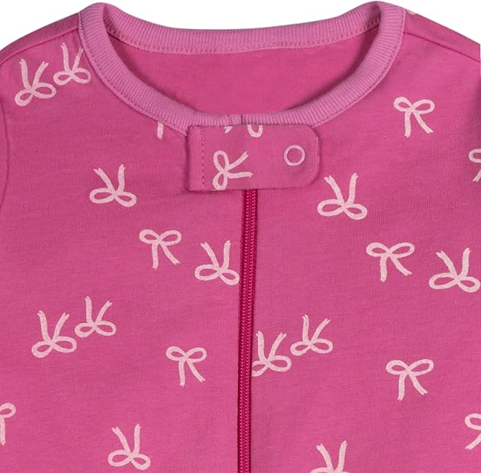 Onesies Brand Baby Girls' 4-pack Sleep 'N Play Footies Multi Pack - Image 2