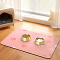 Cat Dog Food Mat, Rapid Water Absorption Dog Mat by PEISAINOX