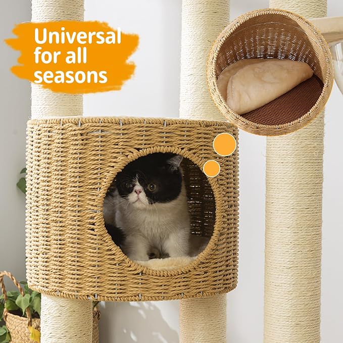 2025 Modern Cat Tree Tower for Large Cats, Advanced Space Module Cat's Nest Cat - Image 2