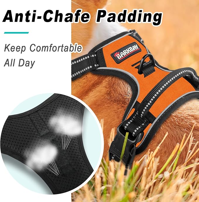 BARKBAY No Pull Dog Harness Large Step in Reflective Dog Harness - Image 2