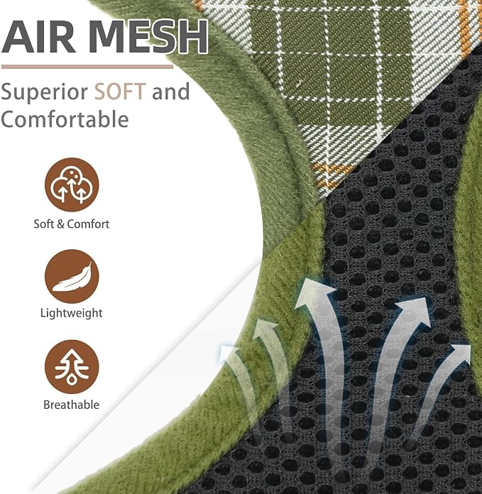 PUPTECK Soft Mesh Dog Harness and Leash Set Pet Puppy Cat Comfort Padded Vest - Image 2