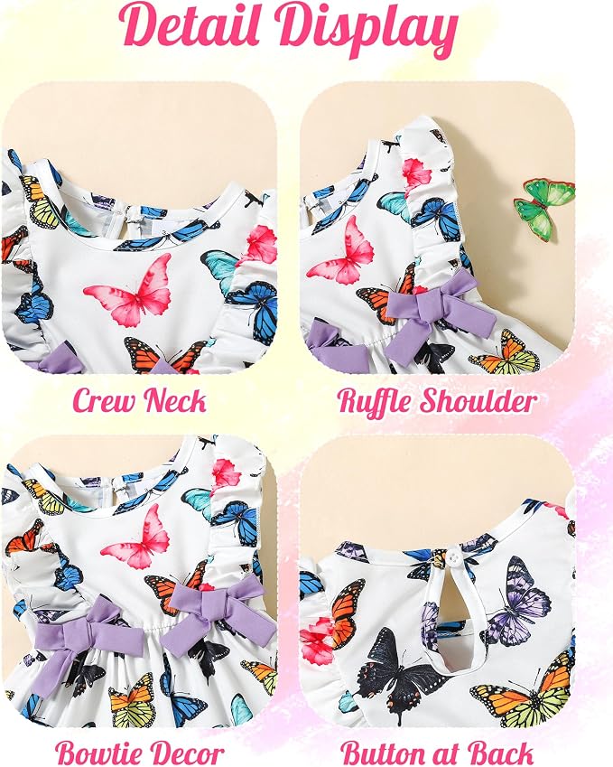 Mioglrie Baby Girl Dress Summer Girl Clothes Infant Outfits Newborn Ruffle - Image 4