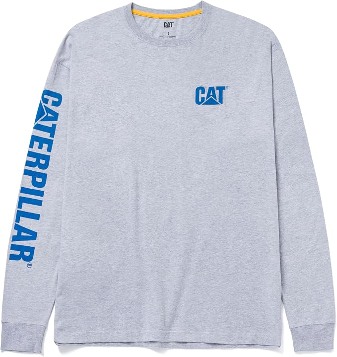 Caterpillar Trademark Banner Long Sleeve Tee Shirts by Caterpillar+Workwear
