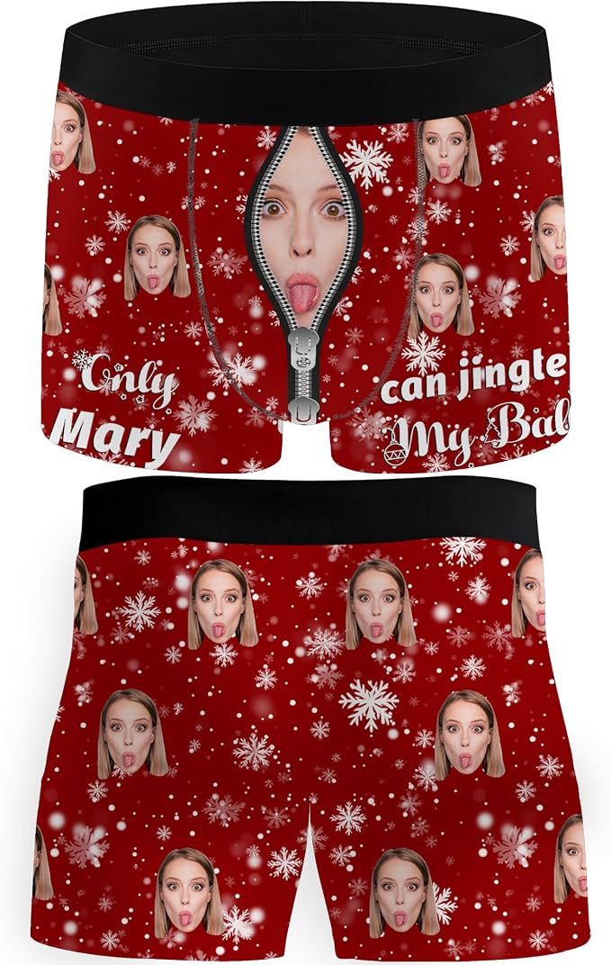 M YESCUSTOM Custom Faces Funny Short Briefs Gift by MYESCUSTOM