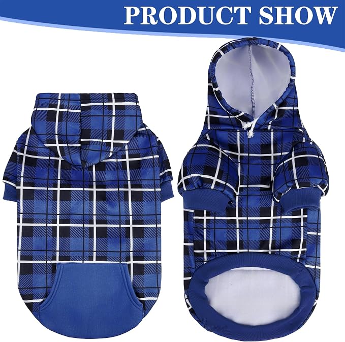 EXPAWLORER Plaid Dog Hoodie - Image 5
