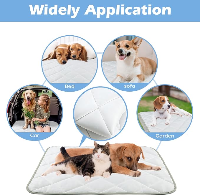 Dog Cooling Mat, Cat Self Cool Ice Pads, Lightweight Pet Pad Blanket Bed Cover - Image 2