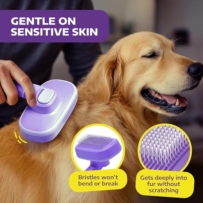Hertzko Self Cleaning Slicker Brush - Image 5