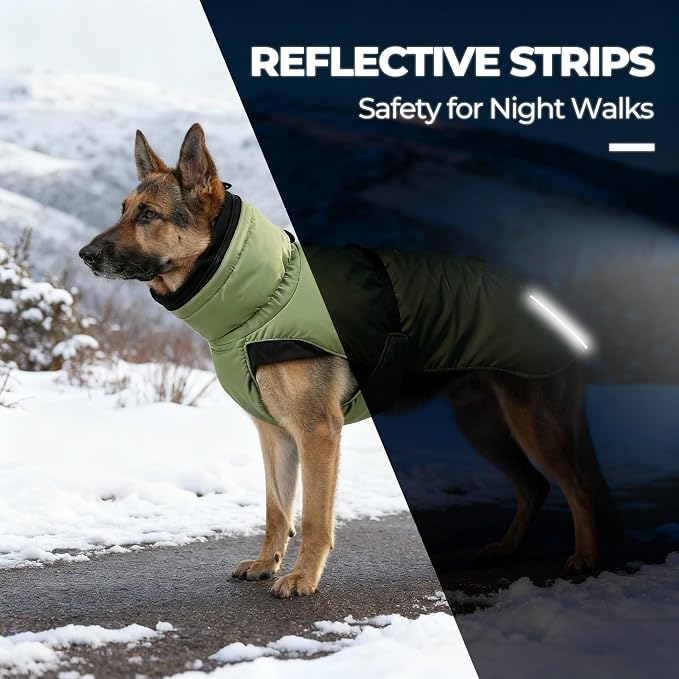 Dog Winter Coat, Warm Puffer Jacket - Image 7