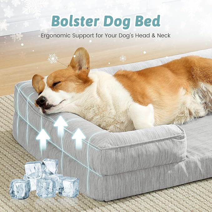Cooling Dog Bed for Medium Small Size Dogs, Q-Max >0.4 Summer Cool Pet Bed - Image 2