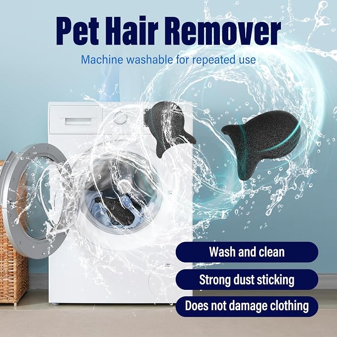 Pet Hair Remover for Laundry, Reusable Dog & Cat Hair Remover Tool, Effectively - Image 4