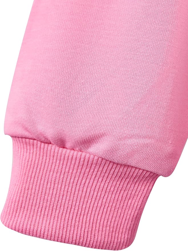 Little Girls Unicorn Outfits 2 Piece Kids Ruffle Sleeve Sweatshirt + Leggings - Image 4