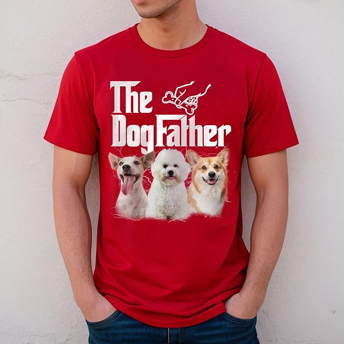 Custom Dad Shirt Personalized Picture T-Shirt - Image 4