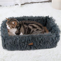 Fluffy Cat Scratcher Bed Box by TIGOADT