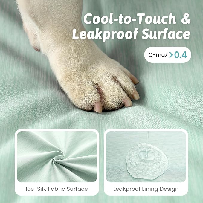 Cooling Dog Bed for Large Size Dogs, Q-Max >0.4 Summer Cool Orthopedic Foam Pet - Image 7