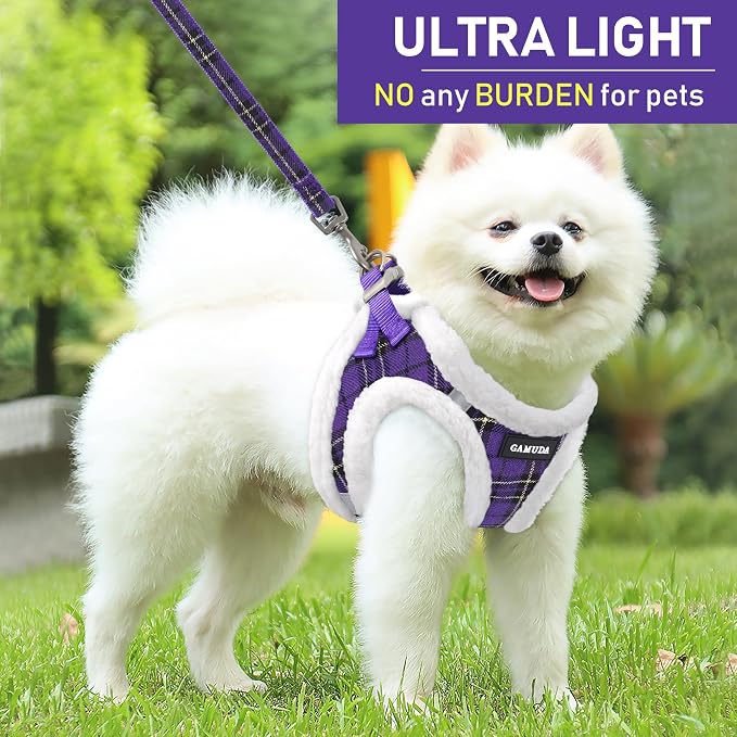 GAMUDA Small Dog Harness Collar and Leash Set, Step in No Chock No Pull Soft - Image 7