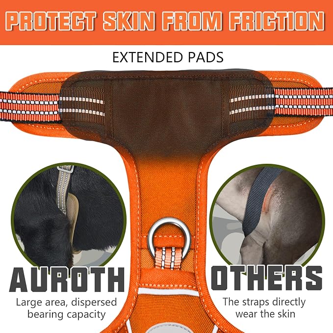 AUROTH Tactical Dog Harness for Large Dogs No Pull Adjustable Pet Harness - Image 3