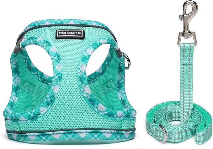 Mercano Soft Mesh Dog Harness and Leash Set, No-Chock Step-in Reflective - Image 2
