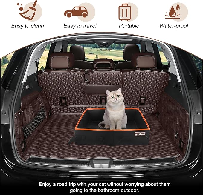 HiCaptain Portable Cat Travel Litter Box, Foldable Litter Box - Image 6