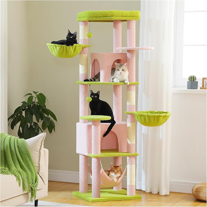PAWZ Road Tall Cat Tower, 70 Inch Cat Tree by PAWZRoad