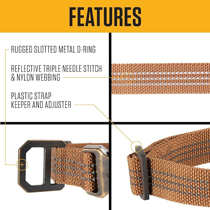 Carhartt Nylon Webbing Dog Collar, Fully Adjustable W/Durable Side Release - Image 2