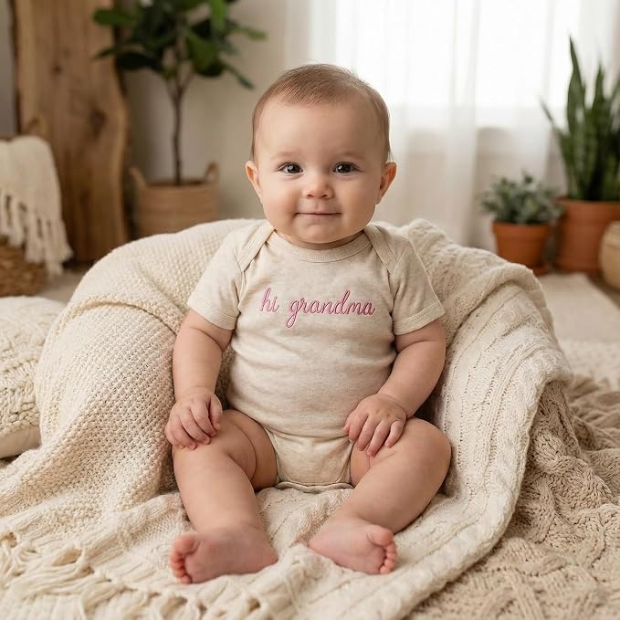 COUPLEHOODIES Personalized Baby Onesie Bodysuit – Custom Embroidery Gift - Image 2