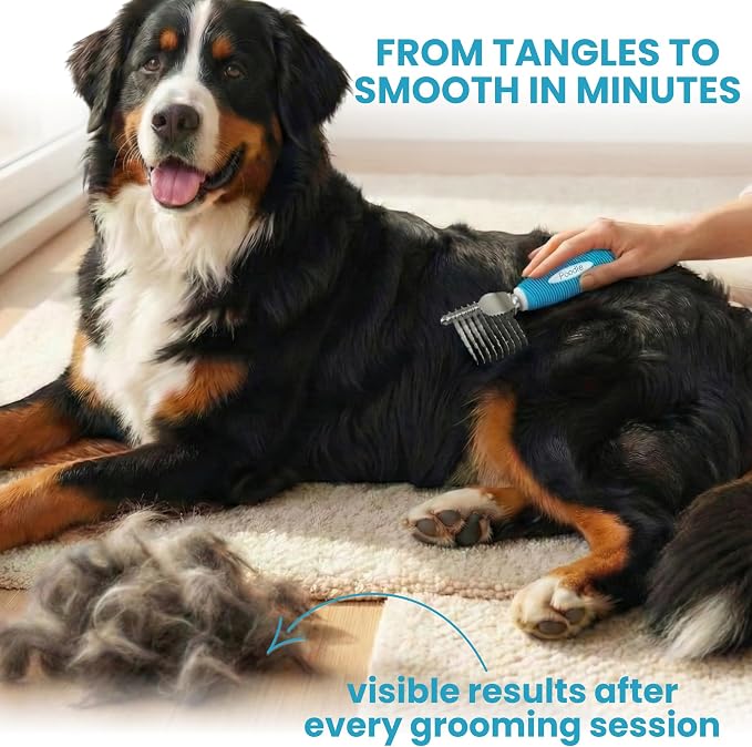 Poodle Dematting Fur Rake Comb Brush - Image 2