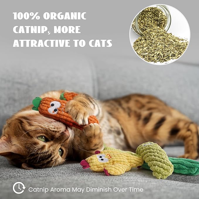 Cat Toys for Indoor Cats, 100% Pure Organic Catnip-Filled Toys Without Cotton - Image 6