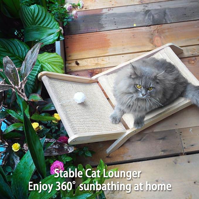 PETKARAY Beach Chair Cat Hammock, Elevated Cat Beds - Image 5
