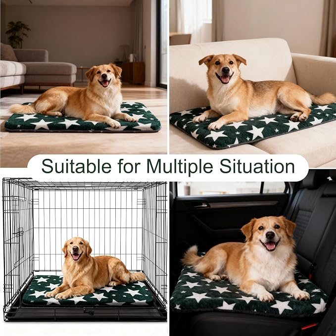 Washable Dog Bed Plush Orthopedic Outdoor Crate Mat - Image 4
