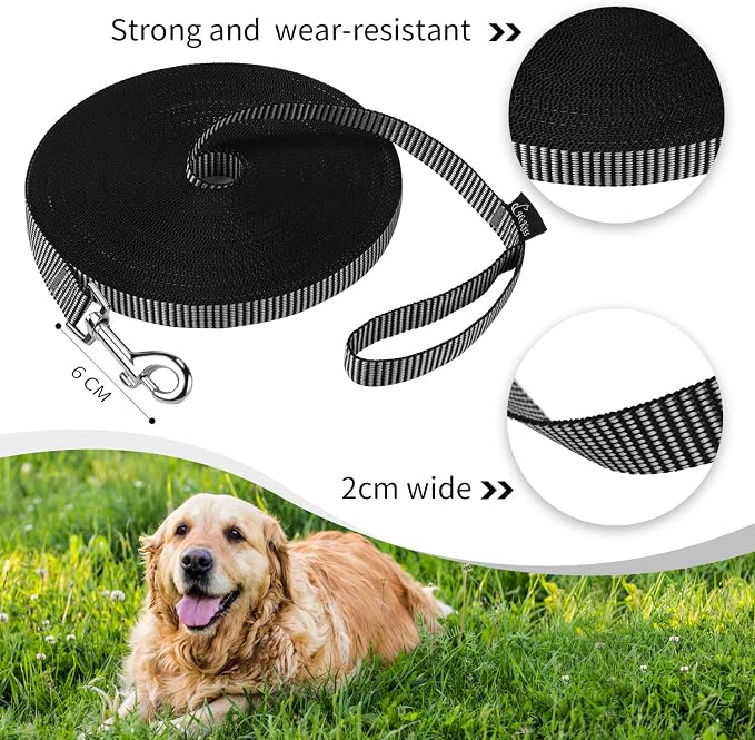 Hi Kiss Dog/Puppy Obedience Recall Training Agility Lead - 15ft 20ft 30ft 50ft - Image 5