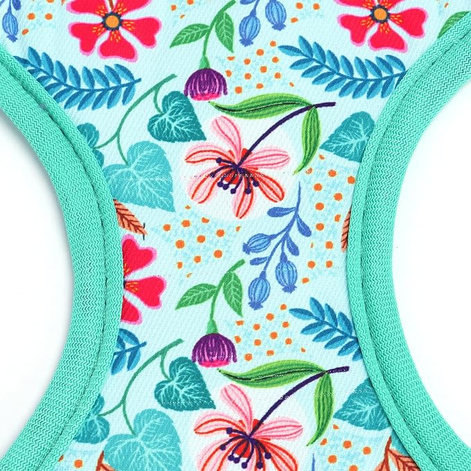 Moonpet Step in Dog Harness Leash Set- All Weather Reflective No-Pull Floral - Image 6
