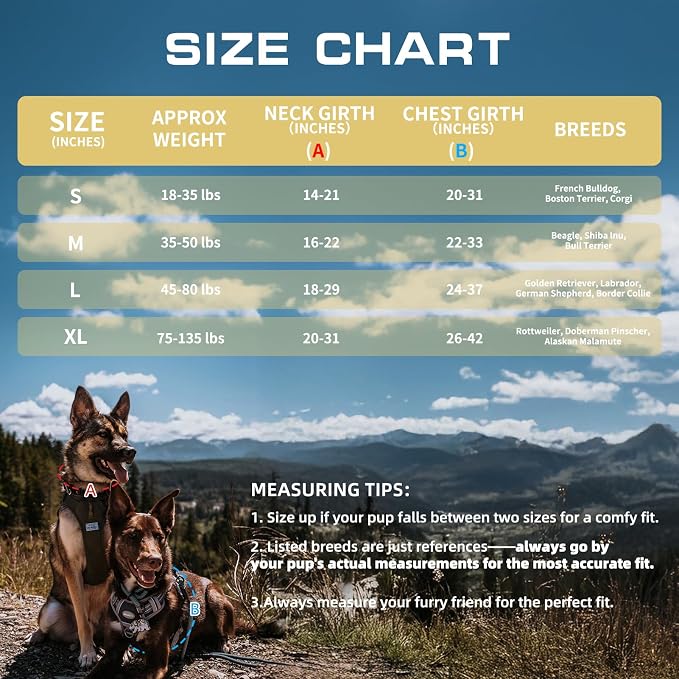 AUROTH Tactical Dog Harness for Large Dogs No Pull Adjustable Pet Harness - Image 8