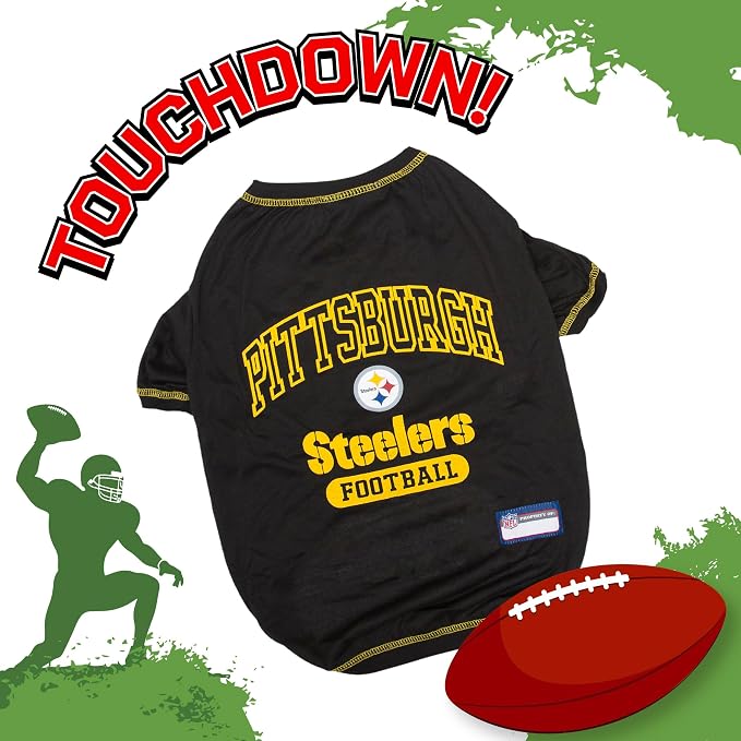 NFL Pittsburgh Steelers Dog T-shirt X-Small. - Image 3