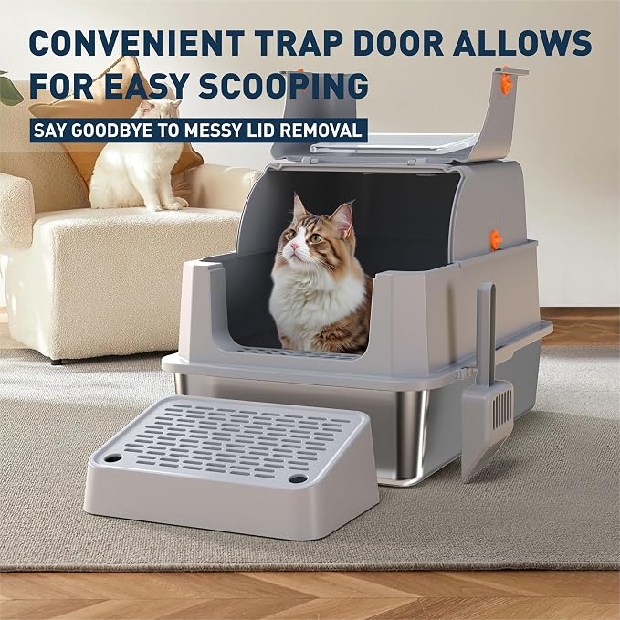 Stainless Steel Cat Litter Box - Image 7