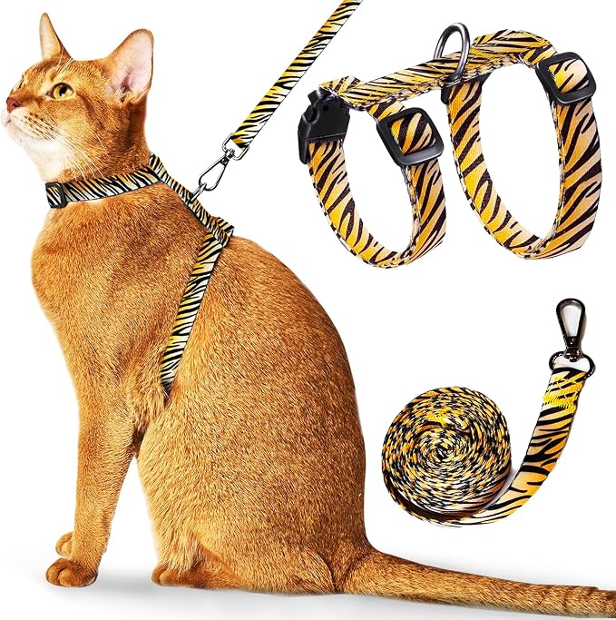 Cat Harness and Leash Escape Proof, Adjustable Soft Kitten Leash by Unknown