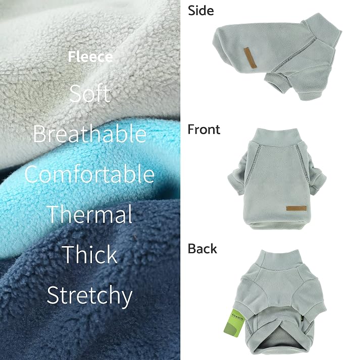 Fitwarm 3 Pack Classic Fleece Sweater, Turtleneck Sweatshirt, Winter Clothes - Image 5