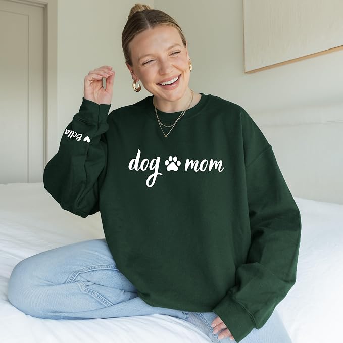 moonloom Dog Mom Sweatshirt, Animal Lover Gift, Custom crewneck - Image 4