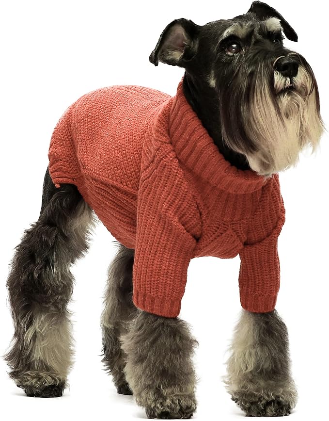 Fitwarm Thermal Knitted Dog Sweater Doggy Winter Coat Pet Clothes Doggie by Fitwarm