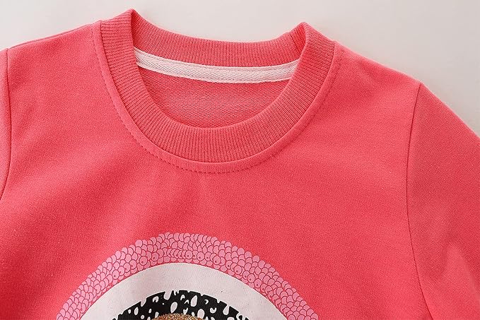 Bumeex Toddler Girl Sweatshirt Clothes Outfit, Cotton Crewneck Christmas - Image 3