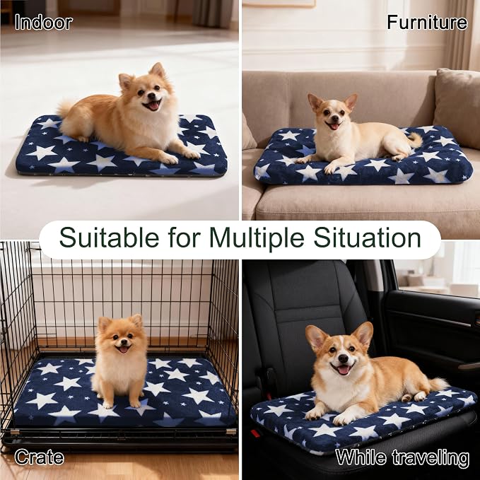 Washable Dog Bed Plush Orthopedic Outdoor Crate Mat - Image 6