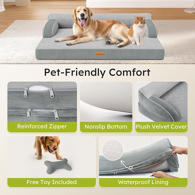 XL Orthopedic Dog Bed, Extra Large Dog Bed, Dual-Sided Pet Cooling Beds - Image 5