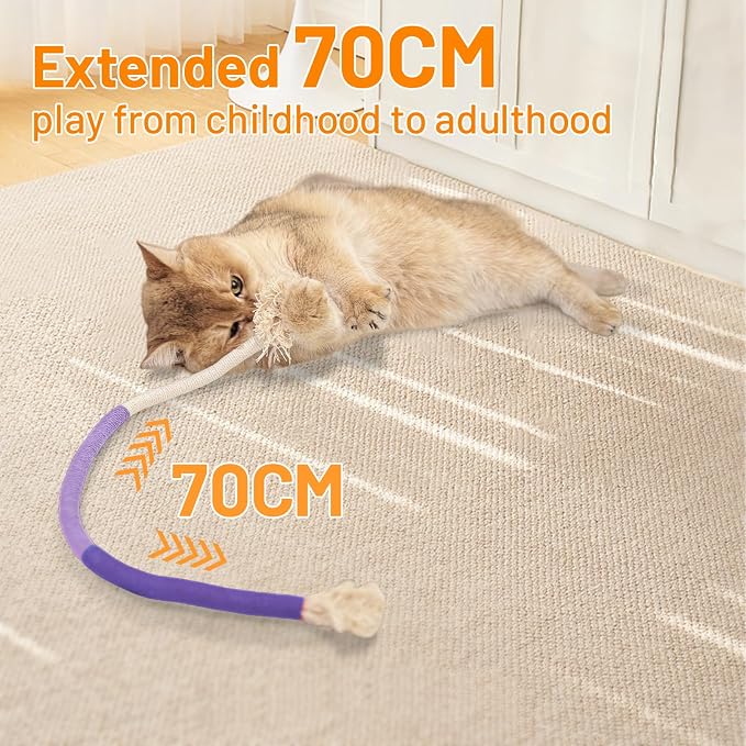 Cat Toys Chew Ropes, Safe Teeth Cleaning Toy - Image 6