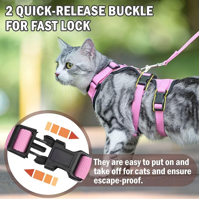 PUPTECK Cat Harness and Leash Set Escape Proof - Image 3