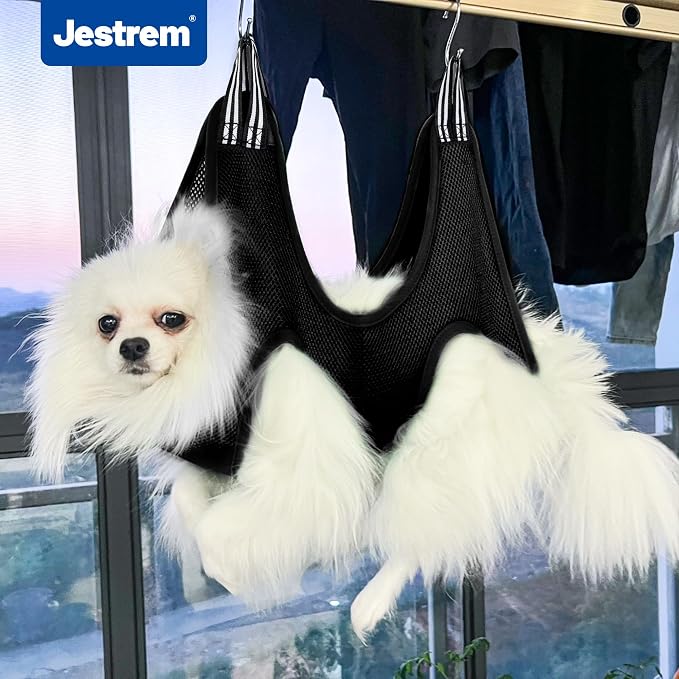 Pet Grooming Hammock for Cats & Dogs, Breathable Mesh Dog Hanging Harness for - Image 7