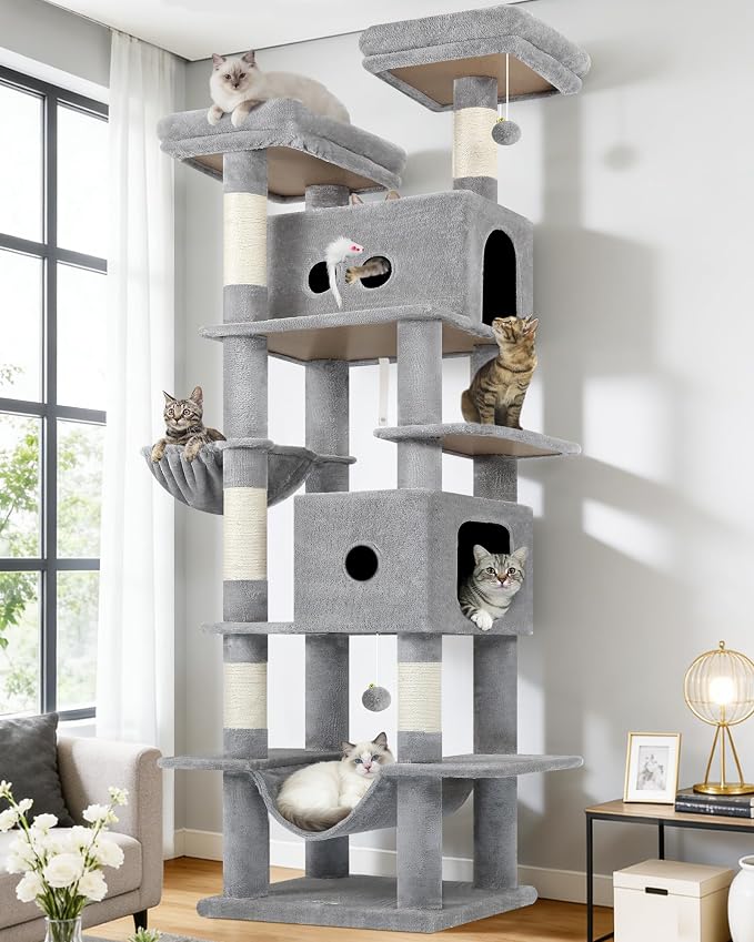 Globlazer Heavy Duty Cat Tree Tower 80in Tall Extra Large Cat Tree Tower by Globlazer